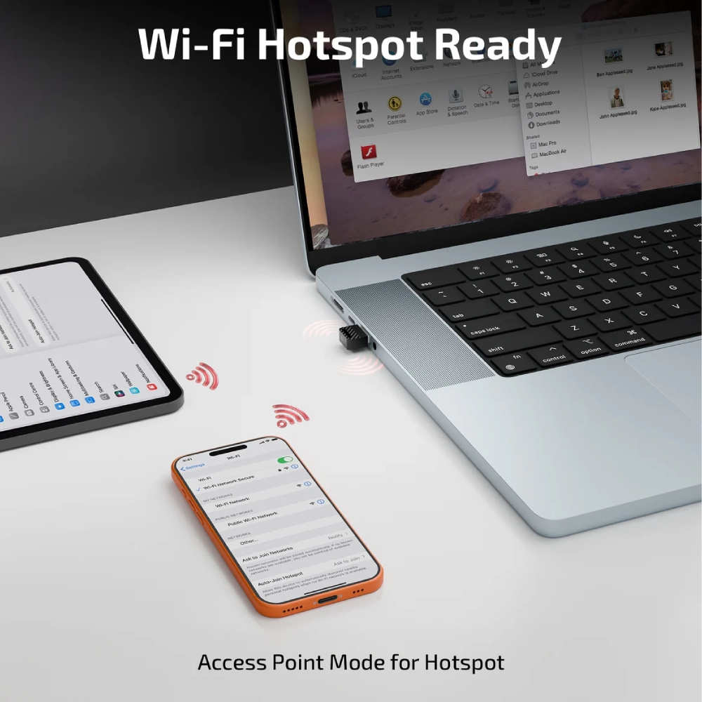 Iball USB To Wi-Fi Dongle Adapter 150mbps (WB150) view 2